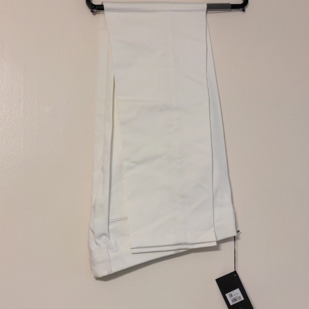 Dunhill white cotton stretch chinos mens 48L
